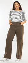 Shreya High Rise Wide Leg Jeans (Plus Size) - Official Kancan USA