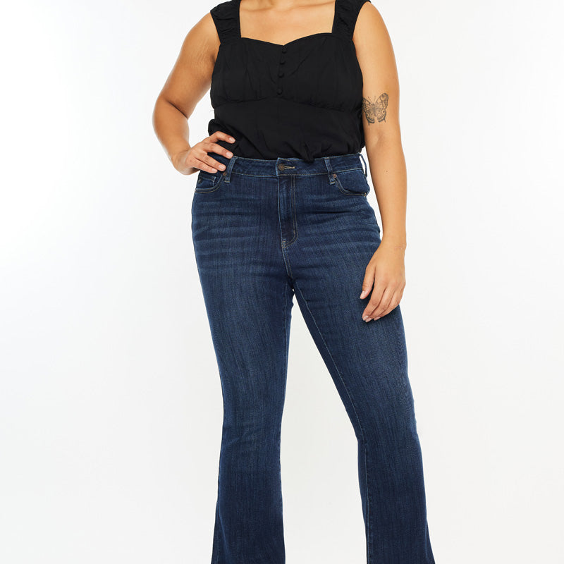 Mikali High Rise Bootcut Jeans (Plus Size) - Official Kancan USA