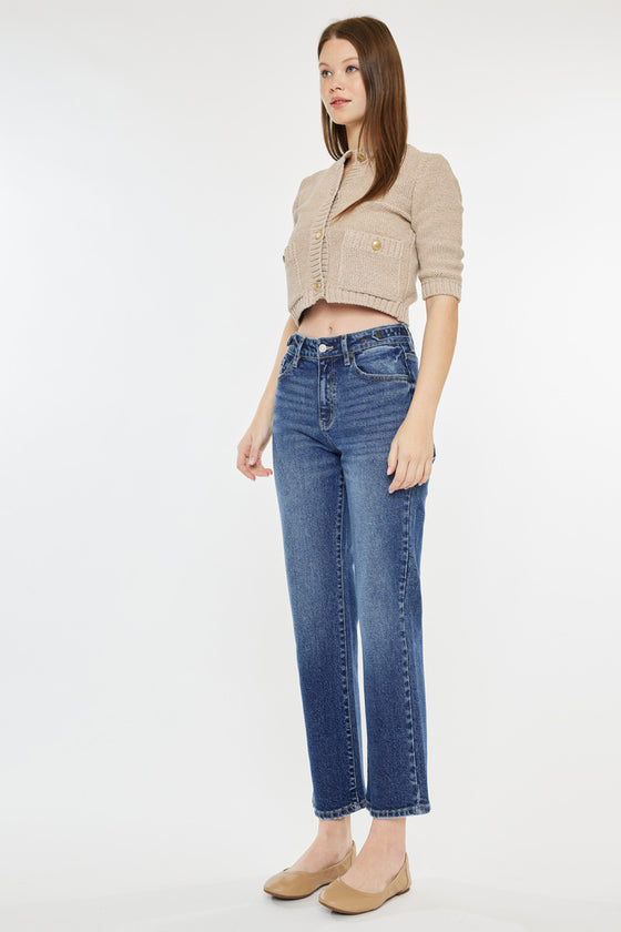 Ashley High Rise True Straight Jeans - Official Kancan USA