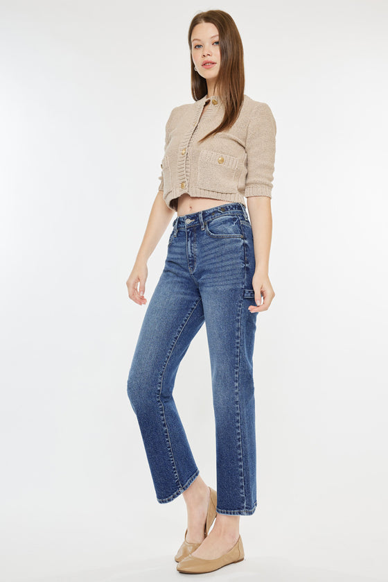 Ashley High Rise True Straight Jeans - Official Kancan USA