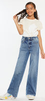 Kitty  High Rise Mini Straight Leg Kid Jeans - Official Kancan USA