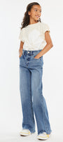 Kitty  High Rise Mini Straight Leg Kid Jeans - Official Kancan USA