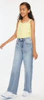Bee High Rise Slim wide Leg Kid Jeans - Official Kancan USA