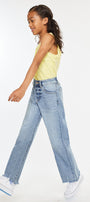 Bee High Rise Slim wide Leg Kid Jeans - Official Kancan USA