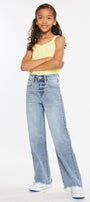 Bee High Rise Slim wide Leg Kid Jeans - Official Kancan USA