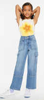 Bay High Rise Slim Straight Cargo Pants - Official Kancan USA