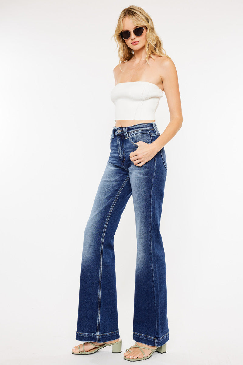 KanCan Jeans  Benton High Waisted Flare Jeans KC7189D – American Blues