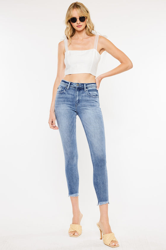 Silvanna Mid Rise Ankle Skinny Jeans - Official Kancan USA