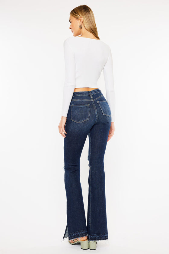 Bailey High Rise Flare Jeans - Official Kancan USA