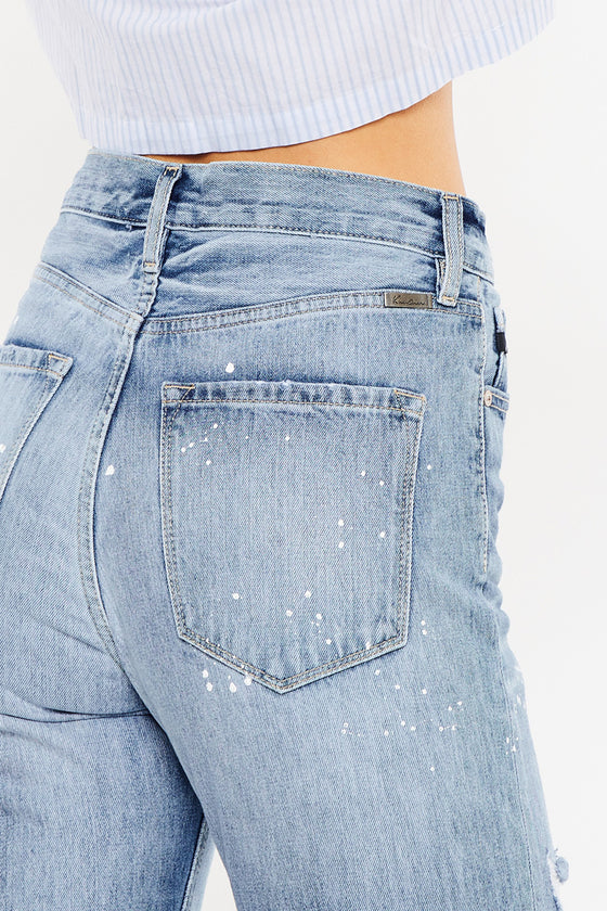 Oceane High Rise Slim Straight Jeans - Official Kancan USA