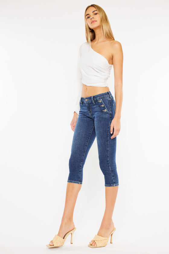 Sweeny Mid Rise Capris - Official Kancan USA