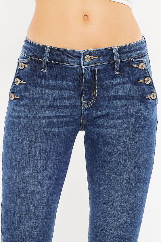 Sweeny Mid Rise Capris - Official Kancan USA