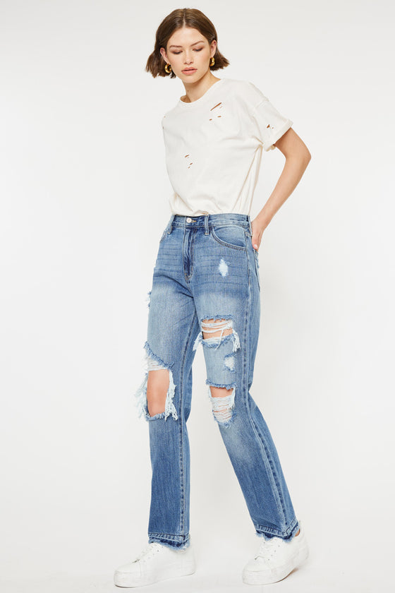 Millie High Rise Straight Leg Jeans - Official Kancan USA