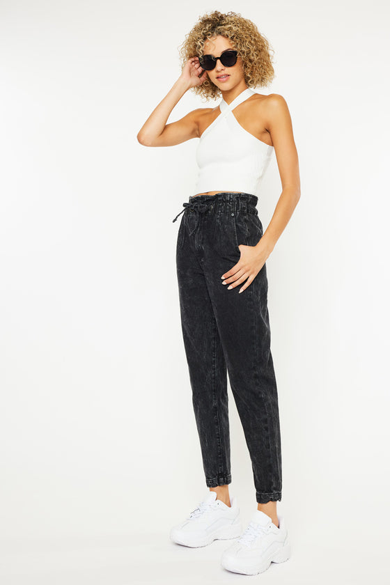 Rachelle Ultra High Rise Paperbag Mom Jeans - Official Kancan USA