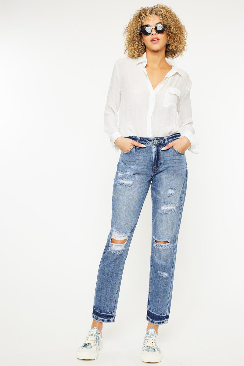 Artemis High Rise Boyfriend Jeans - Official Kancan USA