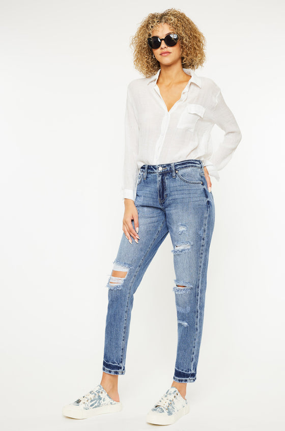 Artemis High Rise Boyfriend Jeans - Official Kancan USA