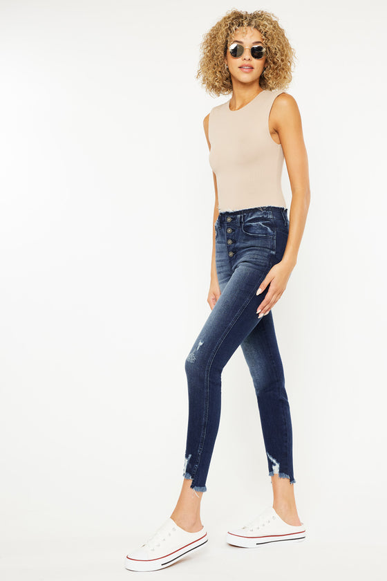 Sloane High Rise Ankle Skinny Jeans - Official Kancan USA