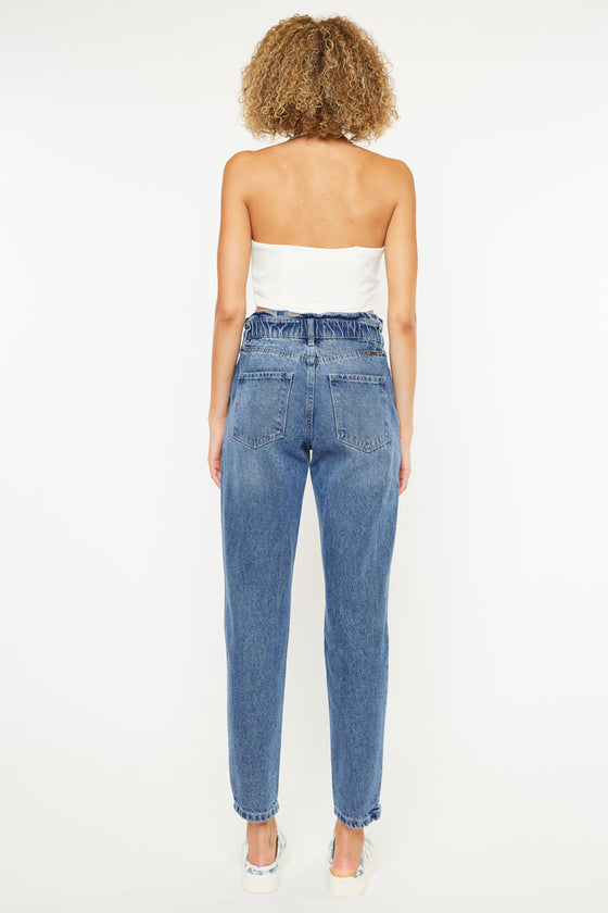 Enya Paperbag Mom Jeans - Official Kancan USA