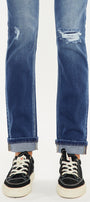 Eternity Mid Rise Slim Straight Leg Jeans - Official Kancan USA