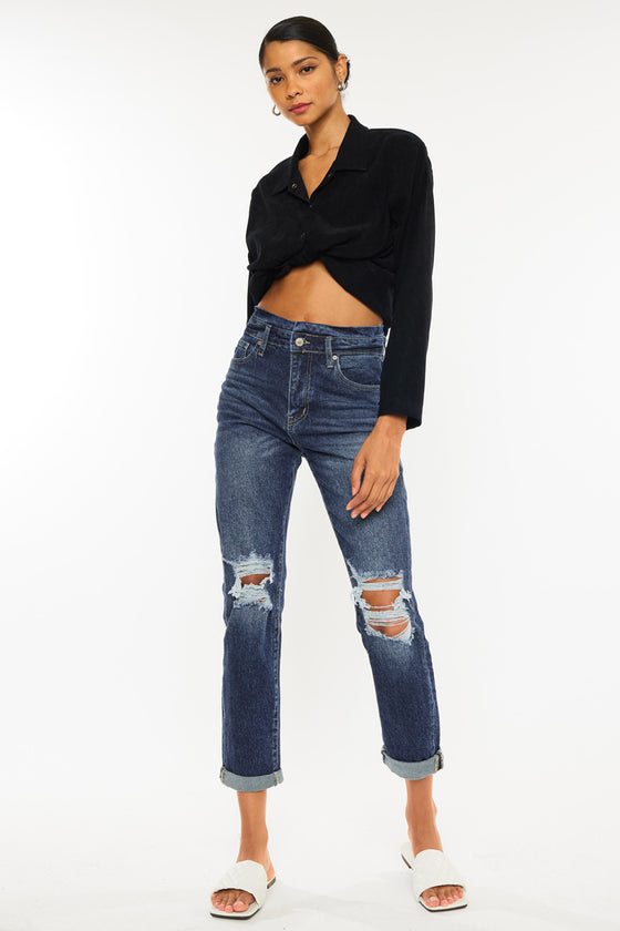 Chantal Ultra High Rise Mom Jeans - Official Kancan USA