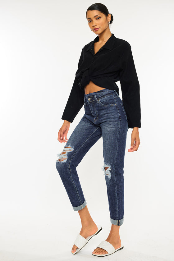Chantal Ultra High Rise Mom Jeans - Official Kancan USA