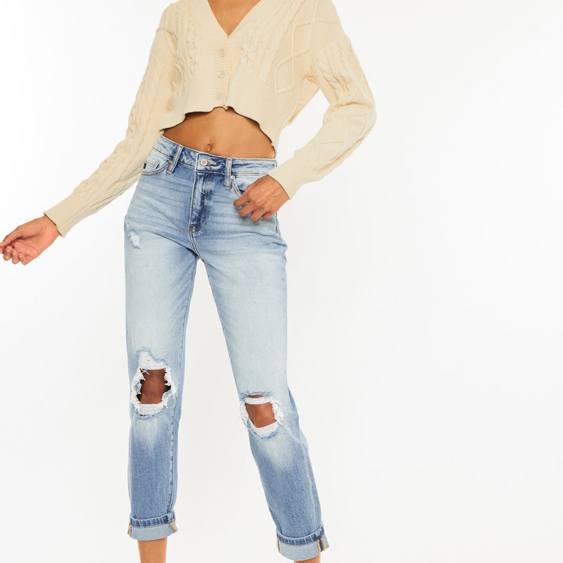 Milan High Rise Mom Jeans - Official Kancan USA