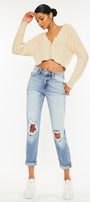 Milan High Rise Mom Jeans - Official Kancan USA