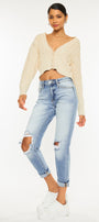Milan High Rise Mom Jeans - Official Kancan USA