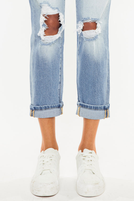 Milan High Rise Mom Jeans - Official Kancan USA