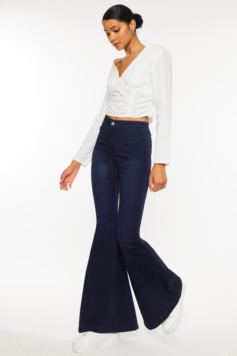 Jainey High Rise Flare Jeans - Official Kancan USA