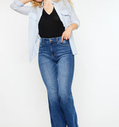Annika High Rise Flare Jeans - Curvy - Official Kancan USA