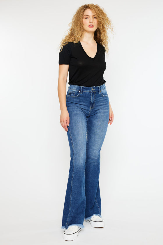 Annika High Rise Flare Jeans - Curvy - Official Kancan USA