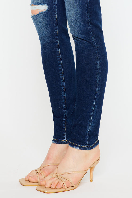 Wesley High Rise Super Skinny Jeans - Curvy - Official Kancan USA