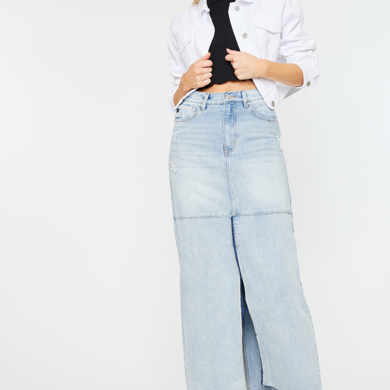 Babe Maxi Denim Skirt - Official Kancan USA