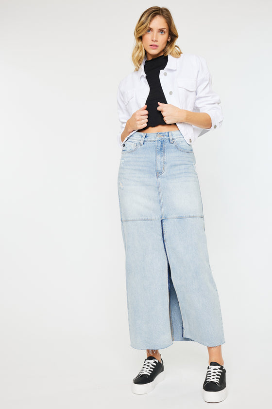 Babe Maxi Denim Skirt - Official Kancan USA