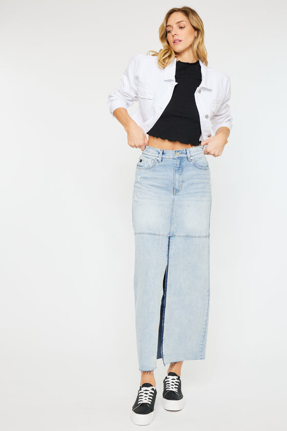 Babe Maxi Denim Skirt - Official Kancan USA