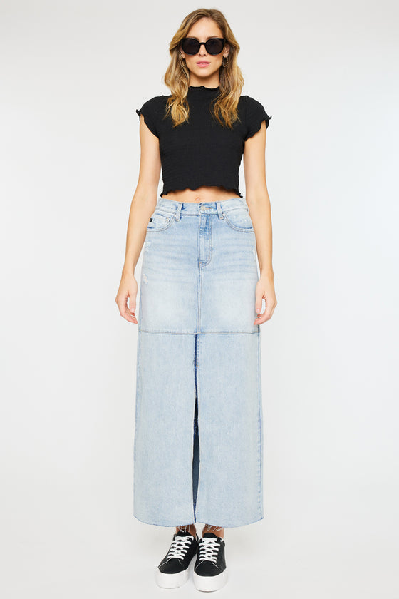 Babe Maxi Denim Skirt - Official Kancan USA