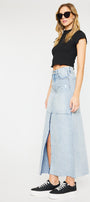Babe Maxi Denim Skirt - Official Kancan USA