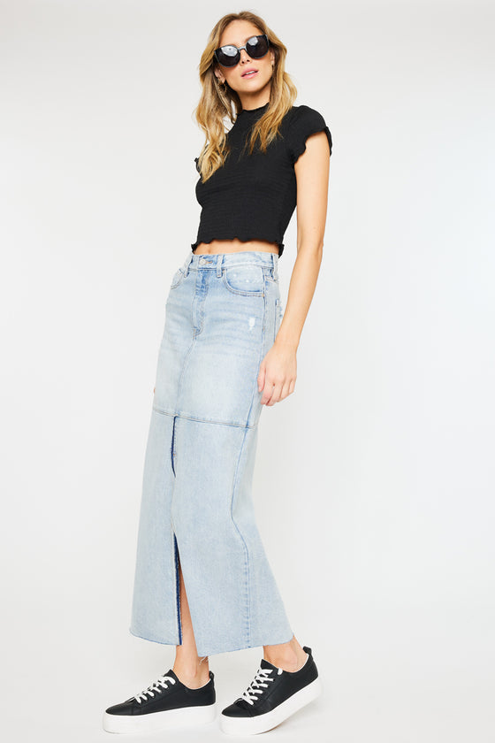 Babe Maxi Denim Skirt - Official Kancan USA