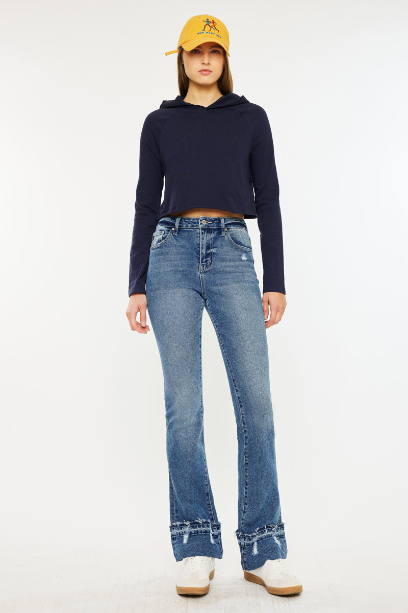 Donna High Rise Bootcut Jeans - Official Kancan USA