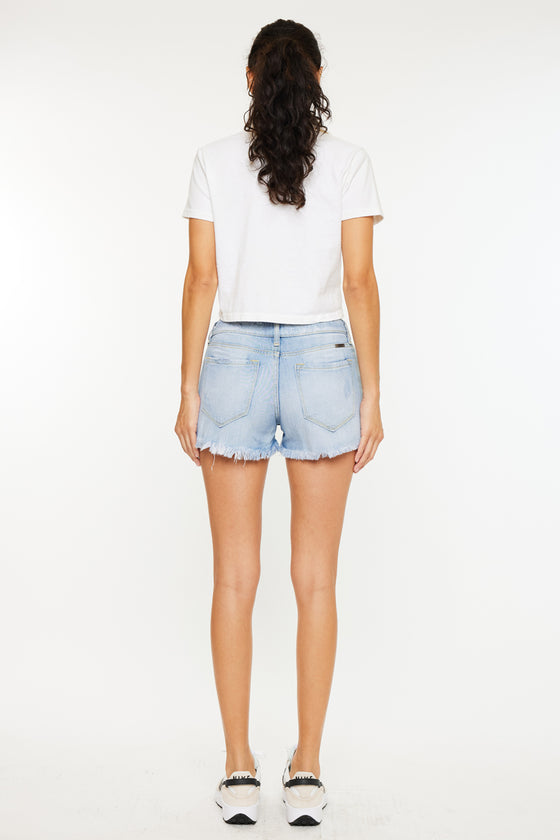 Gizelle Mid Rise Boyfriend Shorts - Official Kancan USA