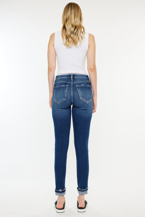 Sparrow High Rise Cigarette Leg Jeans - Official Kancan USA
