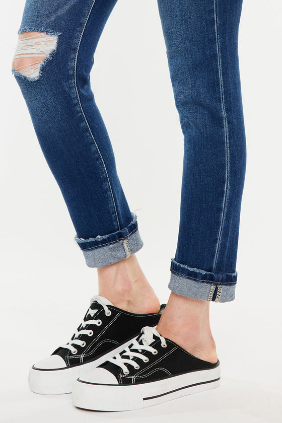 Sparrow High Rise Cigarette Leg Jeans - Official Kancan USA