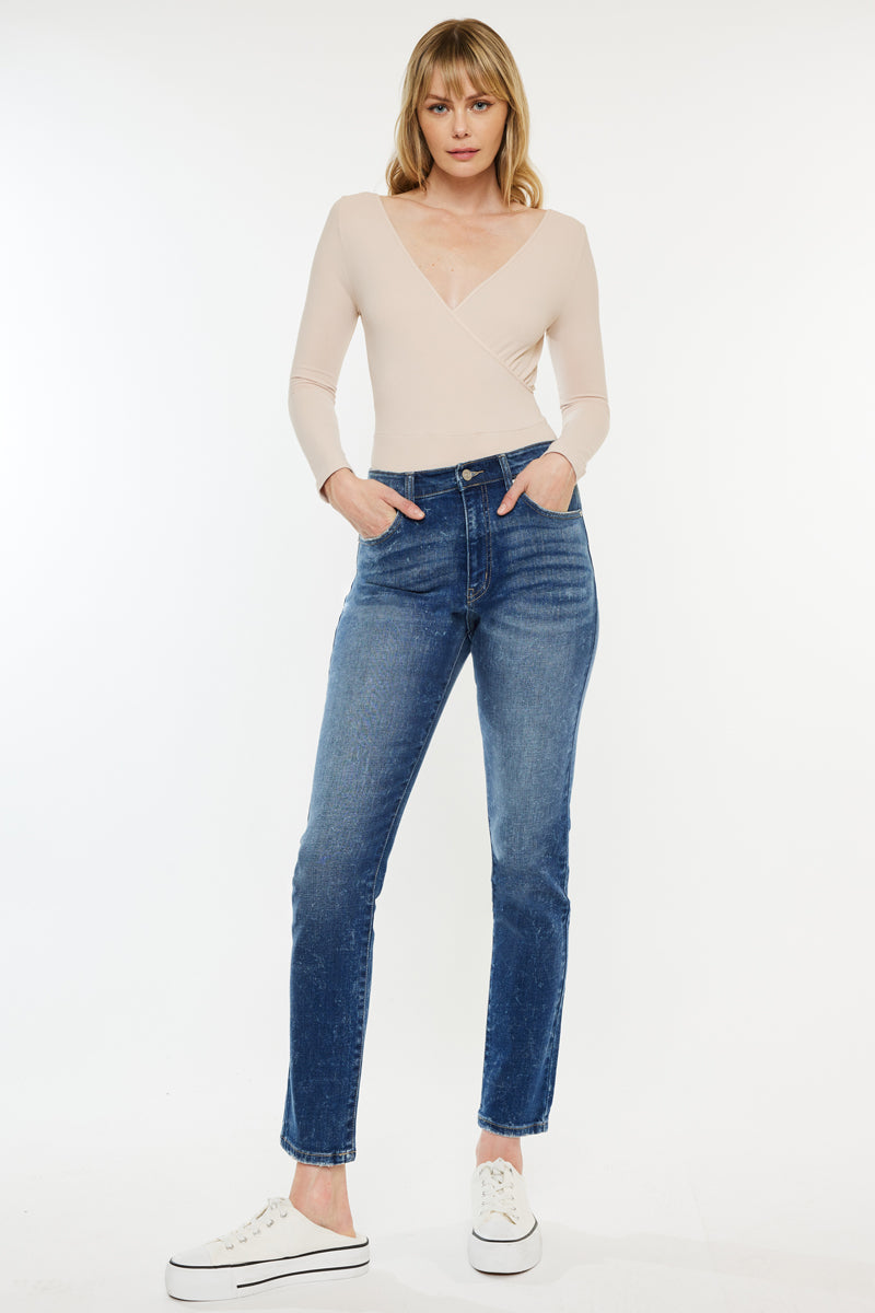Irregular Leg Smoking Pipe Jeans