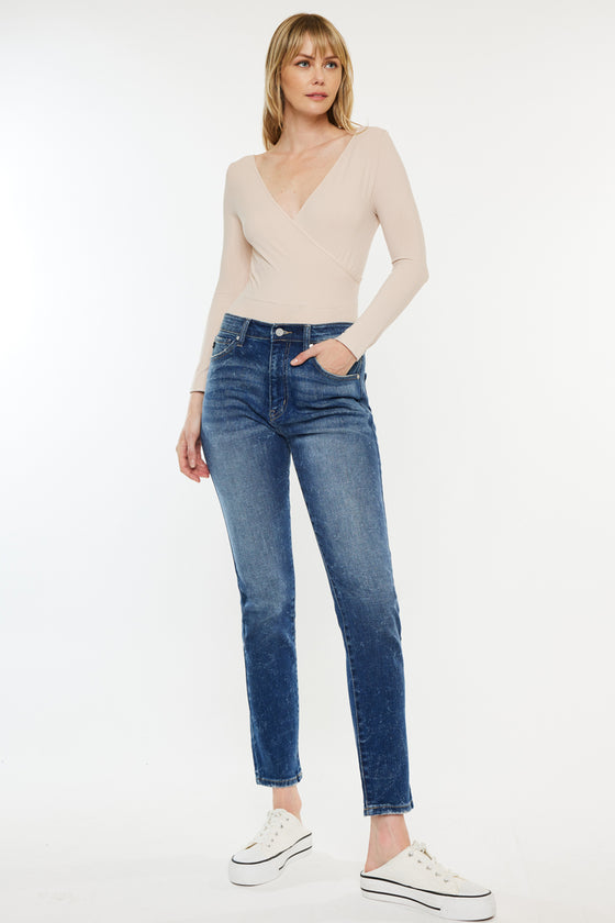 Deb High Rise Cigarette Leg Jeans - Official Kancan USA