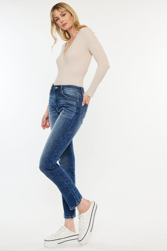 Deb High Rise Cigarette Leg Jeans - Official Kancan USA