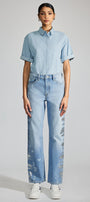 Genevieve Premier High Rise Straight Jeans - Official Kancan USA