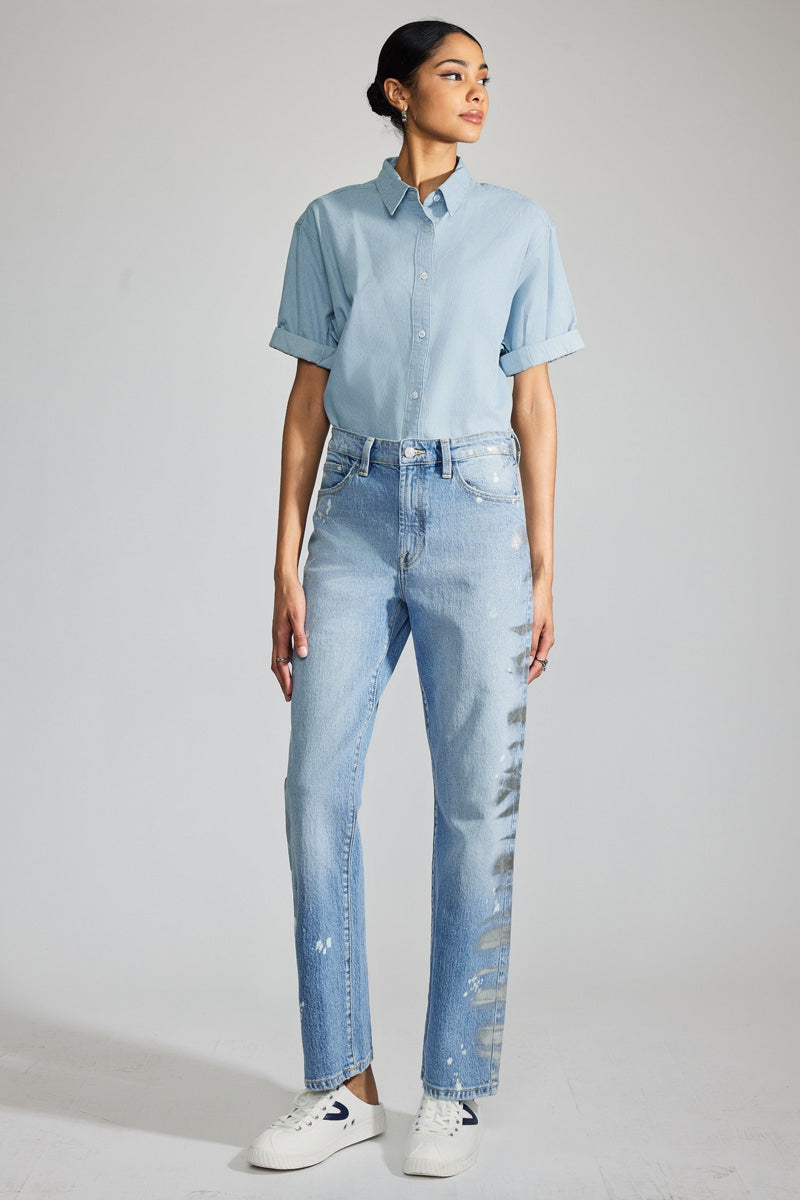 Genevieve Premier High Rise Straight Jeans - Official Kancan USA