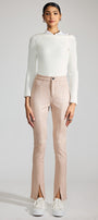 Peach Premier High Rise Slit Hem Skinny - Official Kancan USA