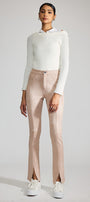 Peach Premier High Rise Slit Hem Skinny - Official Kancan USA